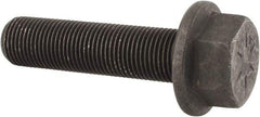 Value Collection - 5/8-18 UNF, 2-1/2" Length Under Head, Hex Drive Flange Bolt - 1-1/2" Thread Length, Grade 8 Alloy Steel, Smooth Flange, Phosphate & Oil Finish - Top Tool & Supply