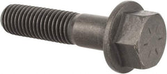 Value Collection - 5/8-11 UNC, 2-3/4" Length Under Head, Hex Drive Flange Bolt - 1-1/2" Thread Length, Grade 8 Alloy Steel, Smooth Flange, Phosphate & Oil Finish - Top Tool & Supply