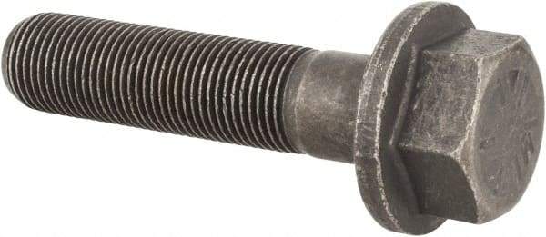 Value Collection - 5/8-18 UNF, 2-3/4" Length Under Head, Hex Drive Flange Bolt - 1-1/2" Thread Length, Grade 8 Alloy Steel, Smooth Flange, Phosphate & Oil Finish - Top Tool & Supply