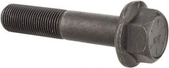 Value Collection - 5/8-18 UNF, 3" Length Under Head, Hex Drive Flange Bolt - 1-1/2" Thread Length, Grade 8 Alloy Steel, Smooth Flange, Phosphate & Oil Finish - Top Tool & Supply