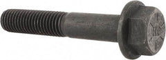 Value Collection - 5/8-11 UNC, 3-3/4" Length Under Head, Hex Drive Flange Bolt - 1-1/2" Thread Length, Grade 8 Alloy Steel, Smooth Flange, Phosphate & Oil Finish - Top Tool & Supply