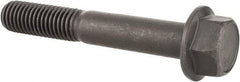 Value Collection - 5/8-11 UNC, 4" Length Under Head, Hex Drive Flange Bolt - 1-1/2" Thread Length, Grade 8 Alloy Steel, Smooth Flange, Phosphate & Oil Finish - Top Tool & Supply