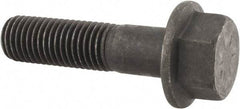 Value Collection - 3/4-10 UNC, 3" Length Under Head, Hex Drive Flange Bolt - 1-3/4" Thread Length, Grade 8 Alloy Steel, Smooth Flange, Phosphate & Oil Finish - Top Tool & Supply