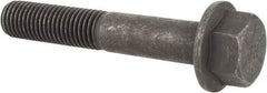 Value Collection - 3/4-10 UNC, 4-1/2" Length Under Head, Hex Drive Flange Bolt - 1-3/4" Thread Length, Grade 8 Alloy Steel, Smooth Flange, Phosphate & Oil Finish - Top Tool & Supply