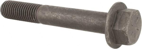 Value Collection - 3/4-10 UNC, 5" Length Under Head, Hex Drive Flange Bolt - 1-3/4" Thread Length, Grade 8 Alloy Steel, Smooth Flange, Phosphate & Oil Finish - Top Tool & Supply