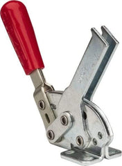 De-Sta-Co - 840 Lb Holding Capacity, Horizontal Handle, Manual Hold Down Toggle Clamp - 70° Handle Movement, 68° Bar Opening, U-Bar, Flanged Base, Electro-Plated Zinc, Carbon Steel - Top Tool & Supply