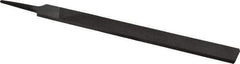 Value Collection - 10" Long, Second Cut, Hand American-Pattern File - Double Cut, 1/4" Overall Thickness, Tang - Top Tool & Supply