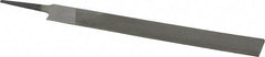 Value Collection - 8" Long, Second Cut, Knife American-Pattern File - Double Cut, 3/16" Overall Thickness, Tang - Top Tool & Supply