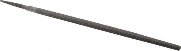 Value Collection - 12" Long, Second Cut, Round American-Pattern File - Double Cut, Tang - Top Tool & Supply