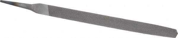 Value Collection - 8" Long, Second Cut, Triangle American-Pattern File - Double Cut, Tang - Top Tool & Supply