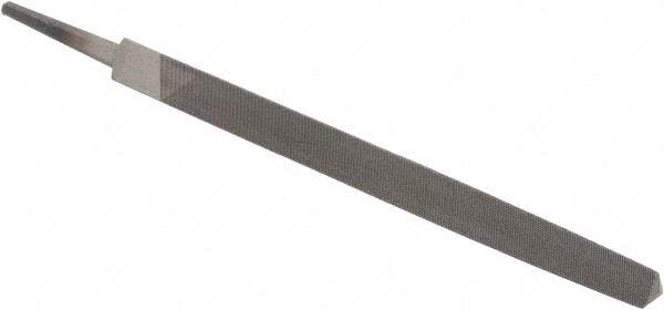 Value Collection - 6" Long, Smooth Cut, Triangle American-Pattern File - Double Cut, Tang - Top Tool & Supply