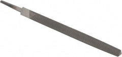 Value Collection - 6" Long, Smooth Cut, Triangle American-Pattern File - Double Cut, Tang - Top Tool & Supply