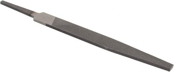 Value Collection - 4" Long, Smooth Cut, Warding American-Pattern File - Double Cut, 3/64" Overall Thickness, Tang - Top Tool & Supply