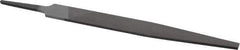 Value Collection - 6" Long, Smooth Cut, Warding American-Pattern File - Double Cut, 5/64" Overall Thickness, Tang - Top Tool & Supply