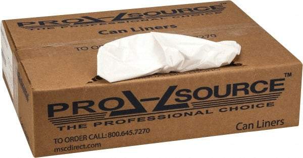 PRO-SOURCE - 0.7 mil Thick, Heavy-Duty Trash Bags - 24" Wide x 31" High, White - Top Tool & Supply