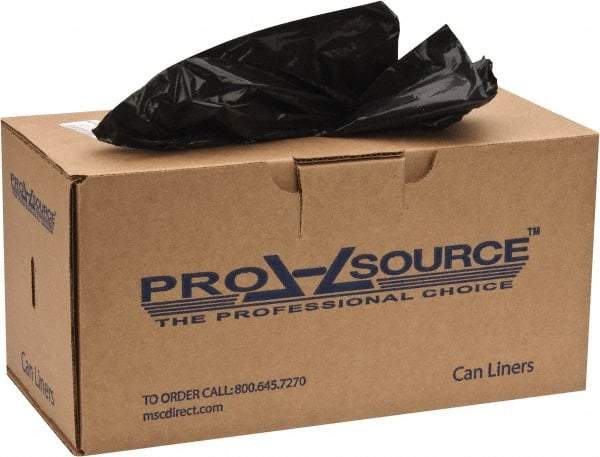 PRO-SOURCE - 0.9 mil Thick, Heavy-Duty Trash Bags - 32-1/2" Wide x 40" High, Black - Top Tool & Supply