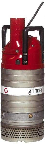 Grindex - 4-2/5 hp, 460 Amp Rating, 460 Volts, Nonautomatic Operation, Dewatering Pump - 3 Phase, Aluminum Housing - Top Tool & Supply