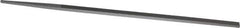 Grobet - 6" Standard Precision Swiss Pattern Narrow Pillar File - Double Cut, 1/4" Width Diam x 9/64" Thick, With Tang - Top Tool & Supply