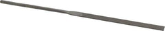 Grobet - 5-1/2" Needle Precision Swiss Pattern Equalling File - Round Handle - Top Tool & Supply