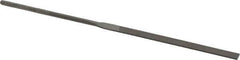 Grobet - 5-1/2" Needle Precision Swiss Pattern Equalling File - Round Handle - Top Tool & Supply