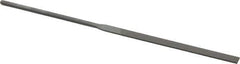 Grobet - 5-1/2" Needle Precision Swiss Pattern Equalling File - Round Handle - Top Tool & Supply