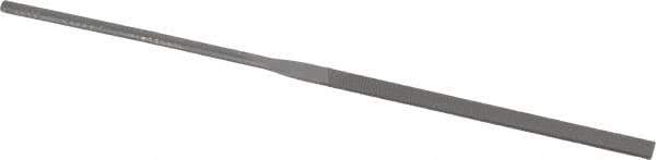 Grobet - 6-1/4" Needle Precision Swiss Pattern Equalling File - Round Handle - Top Tool & Supply