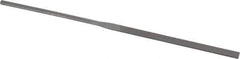 Grobet - 6-1/4" Needle Precision Swiss Pattern Equalling File - Round Handle - Top Tool & Supply