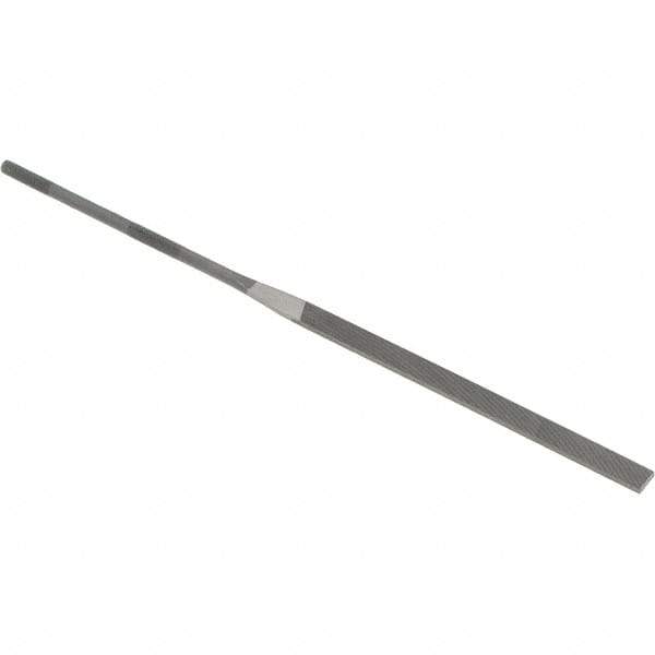 Grobet - 6-1/4" Needle Precision Swiss Pattern Equalling File - Round Handle - Top Tool & Supply