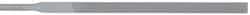 Grobet - 6-1/4" Needle Precision Swiss Pattern Equalling File - Round Handle - Top Tool & Supply