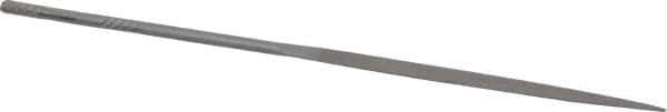 Grobet - 5-1/2" Needle Precision Swiss Pattern Half Round File - Round Handle - Top Tool & Supply