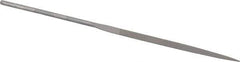 Grobet - 6-1/4" Needle Precision Swiss Pattern Knife File - Round Handle - Top Tool & Supply