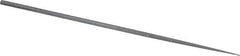 Grobet - 5-1/2" Needle Precision Swiss Pattern Round File - Round Handle - Top Tool & Supply