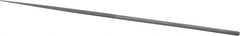 Grobet - 6-1/4" Needle Precision Swiss Pattern Round File - Round Handle - Top Tool & Supply