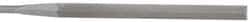 Grobet - 5-1/2" Needle Precision Swiss Pattern Slitting File - Round Handle - Top Tool & Supply