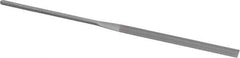 Grobet - 5-1/2" Needle Precision Swiss Pattern Slitting File - Round Handle - Top Tool & Supply