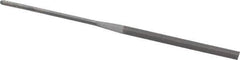 Grobet - 5-1/2" Needle Precision Swiss Pattern Slitting File - Round Handle - Top Tool & Supply