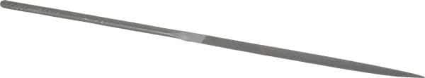 Grobet - 6-1/4" Needle Precision Swiss Pattern Three Square File - Round Handle - Top Tool & Supply