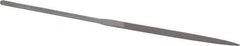 Grobet - 5-1/2" Needle Precision Swiss Pattern Warding File - Round Handle - Top Tool & Supply