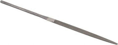 Grobet - 5-1/2" Needle Precision Swiss Pattern Warding File - Round Handle - Top Tool & Supply