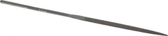 Grobet - 6-1/4" Needle Precision Swiss Pattern Warding File - Round Handle - Top Tool & Supply