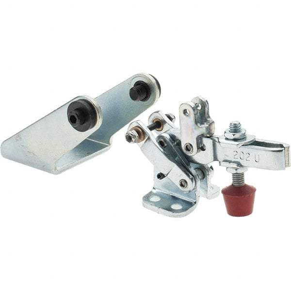 De-Sta-Co - 200 Lb Inner Hold Capacity, Horiz Mount, Air Power Hold-Down Toggle Clamp - 1/8 NPT Port, 34 Max psi, 102° Bar Opening, 26.92mm Height Under Bar - Top Tool & Supply