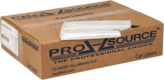 PRO-SOURCE - 0.2 mil Thick, Household/Office Trash Bags - 24" Wide x 23" High, Clear - Top Tool & Supply