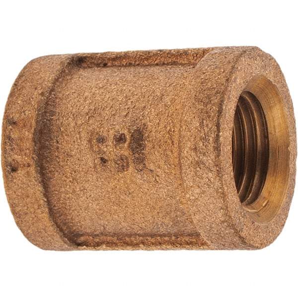 Merit Brass - Class 125, 1/4" Internal Pipe, Brass Coupling - FBSPT x FBSPT - Top Tool & Supply