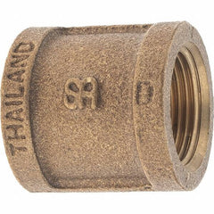 Merit Brass - Class 125, 3/4" Internal Pipe, Brass Coupling - FBSPT x FBSPT - Top Tool & Supply