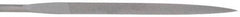 Nicholson - 4" Needle Precision Swiss Pattern Barrette File - Round Handle - Top Tool & Supply