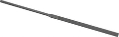 Nicholson - 5-1/2" Needle Precision Swiss Pattern Equalling File - Round Handle - Top Tool & Supply