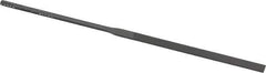 Nicholson - 5-1/2" Needle Precision Swiss Pattern Equalling File - Round Handle - Top Tool & Supply