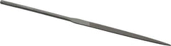 Nicholson - 4" Needle Precision Swiss Pattern Flat File - Round Handle - Top Tool & Supply