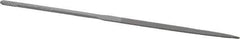 Nicholson - 5-1/2" Needle Precision Swiss Pattern Flat File - Round Handle - Top Tool & Supply