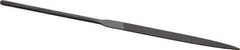 Nicholson - 5-1/2" Needle Precision Swiss Pattern Flat File - Round Handle - Top Tool & Supply